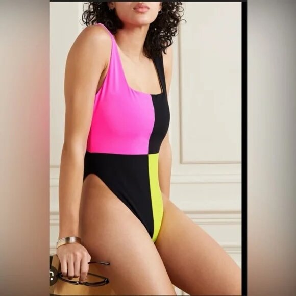 NWT Mara Hoffman Idalia Multicolor One Piece Medium - Picture 1 of 5